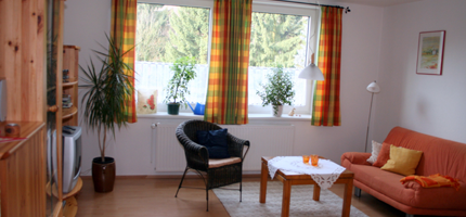 Wohnzimmer Ferienwohnung Mimosa